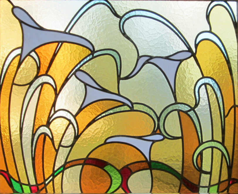 Bovenlicht arondskelken jugendstil (2012)